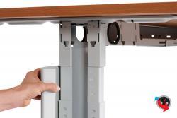 Schreibtisch-Set: Budget Star , 160 x 80 cm, Buche- C-Fuss höhenverstellbar, Kabelkanal darunter ein Holz Rollcontainer  3 Schübe, sofort lieferbar - absoluter Preishammer !!!!!